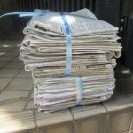 廃品回収の新聞、雑誌のかんたんな縛り方を子供にも分かるように図解しました!